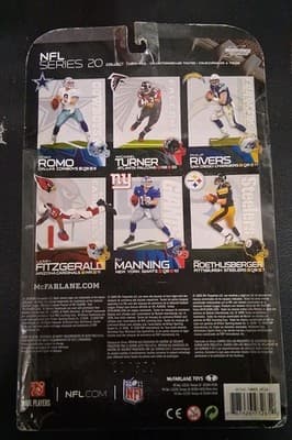 McFARLANE MICHAEL TURNER ATLANTA FALCONS SERIES 20 BLACK JERSEY NFL FOOTBALL - Thumbnail 4