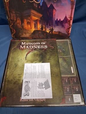 Mansions of Madness Board Game 1st Edition, New SEALED CONTENTS - Arkham Horror - Thumbnail 2