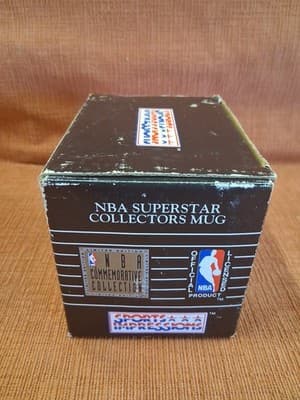 MAGIC JOHNSON 1992 LOS ANGELES LAKERS NBA MUG NEW BOX OFFICIAL CERAMIC COLLECTOR - Thumbnail 4