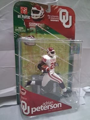 McFarlane College Football Adrian Peterson Oklahoma Sooners CHASE VARIANT Figure - Thumbnail 4