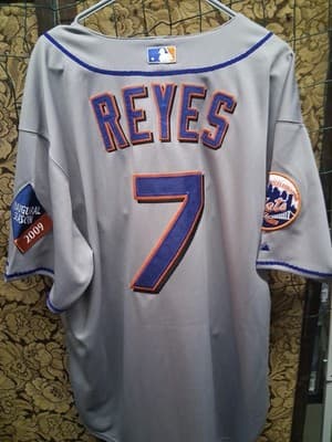 Authentic Jose Reyes 2009 Inaugural New York Mets #7 On-Field Majestic Jersey 54 - Thumbnail 7