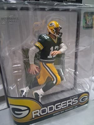Aaron Rodgers Green Bay Packers McFarlane 2009 NFL Series 21 Action Figure (U22) - Thumbnail 2