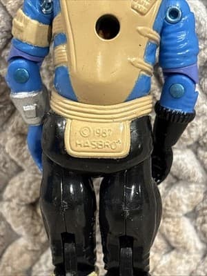 Vintage 1987 GI JOE ARAH KNOCKDOWN Figure v1 w/ HELMET - Thumbnail 3