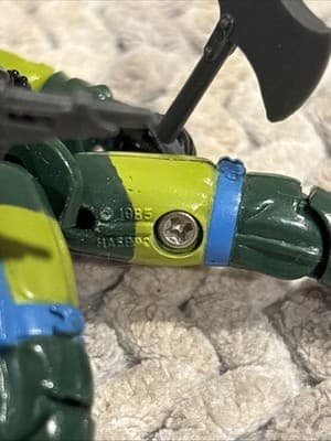 1989 BARBECUE (V2) Fire Fighter G.I. Joe 3 3/4 inch Figure Complete - Thumbnail 4
