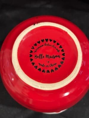 Belle Maison So Loved Heart Ceramic Mug Red White Valentine’s Day Gift Cup - Thumbnail 2