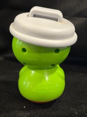 4" Oscar the Grouch Rolly Polly Wobbles Toy Sesame Street Muppets 2019 - Thumbnail 2