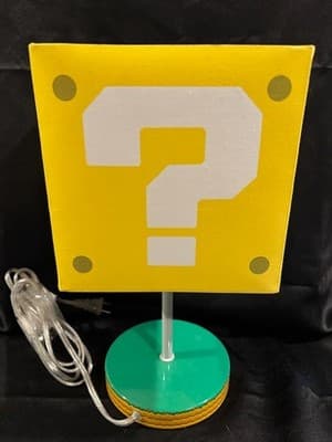 Nintendo Super Mario Bros 14" Question Block Lamp Paladone NES Desk Night Light - Thumbnail 4