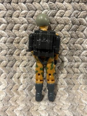 1990 Hasbro GI Joe Freefall (V1) Paratrooper with backpack and hat Action Figure - Thumbnail 2