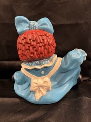 Set of 2 Large Ceramic Raggedy Ann & Andy Figures Figurines (E38) - Thumbnail 3