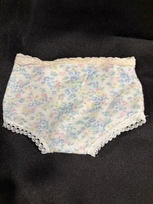 AMERICAN GIRL 18" DOLL UNDERWEAR PANTIES BLUE FLORAL UNBRANDED DOLL CLOTHES - Thumbnail 2