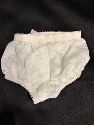 AMERICAN GIRL DOLL WHITE UNDERWEAR W PURPLE BOW UNDIES PANTIES - Thumbnail 2