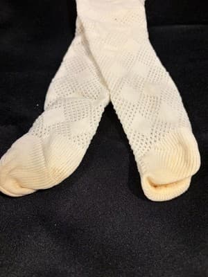 American Girl Today Ribbed Cream Ivory Stockings Tights Pleasant Company - Thumbnail 2