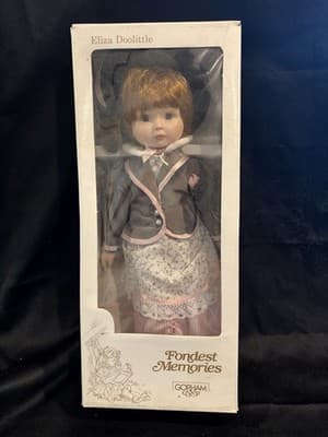 NIB Gorham Fondest Memories Musical Porcelain 16" Doll "Eliza Doolittle" VT 813 - Thumbnail 2