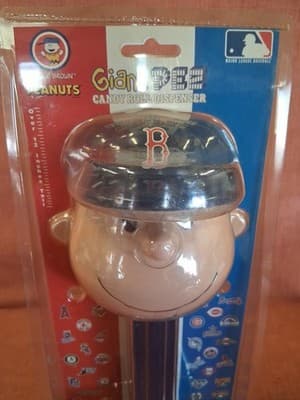 MLB Boston Red Sox Musical CHARLIE BROWN Giant PEZ Dispenser - Thumbnail 3
