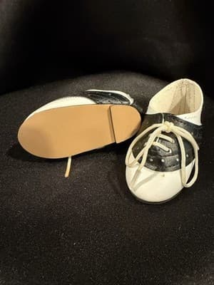 Doll Clothes 18" Shoes Fits American Girl Dolls White/black Pattern - Thumbnail 3