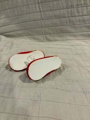 Doll Clothes 18" Shoes Fits American Girl Dolls Red White Laces Cute - Thumbnail 3