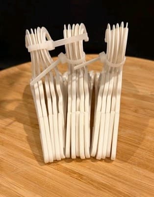 White Plastic Doll Hangers - Set of 3 Bundles - Thumbnail 2