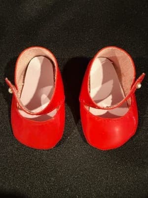 Doll Clothes 18" Shoes Fits American Girl Dolls Red Fancy - Thumbnail 2