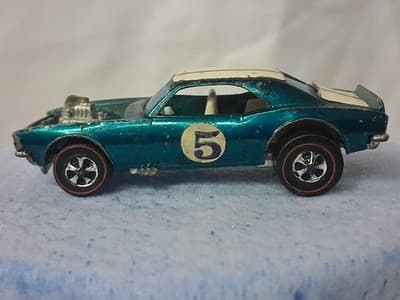 Hot Wheels Original Redline Aqua Paint White Interior "Heavy Chevy" Hong Kong - Thumbnail 4