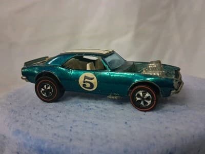 Hot Wheels Original Redline Aqua Paint White Interior "Heavy Chevy" Hong Kong - Thumbnail 2