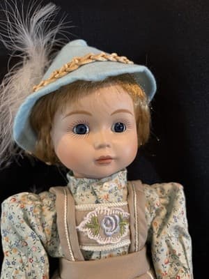 1989 Vintage Gorham Collection Porcelain Doll Fondest Memories Hansel - Thumbnail 2