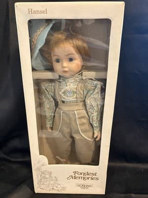 1989 Vintage Gorham Collection Porcelain Doll Fondest Memories Hansel - Thumbnail 8