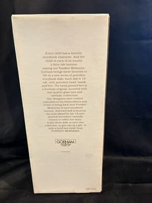 1989 Vintage Gorham Collection Porcelain Doll Fondest Memories Hansel - Thumbnail 9