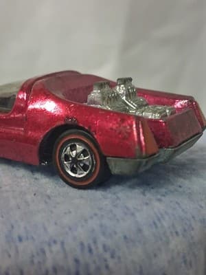 Hot Wheels Redline Magenta Mod Quad Black Interior 1970 NM Nice - Thumbnail 8
