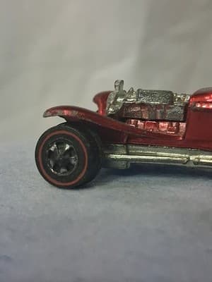 Rare Vintage Redline Hot Wheels RED Red Baron 1969 Hong Kong Car - Thumbnail 5