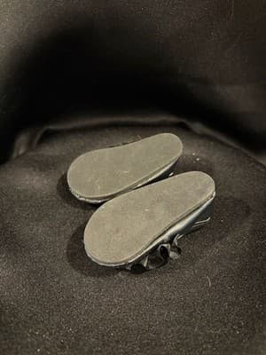 Doll Clothes 18" Shoes Fits American Girl Dolls Black Slips With Bow - Thumbnail 2