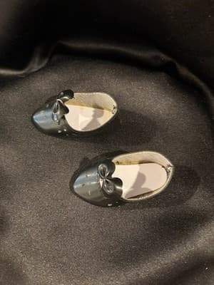 Doll Clothes 18" Shoes Fits American Girl Dolls Black With Bow - Thumbnail 2