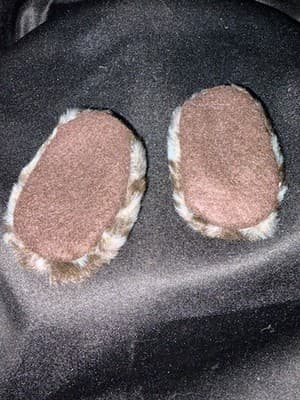 Doll Clothes 18" Shoes Fits American Girl Dolls Fuzzy Fur Booties - Thumbnail 3