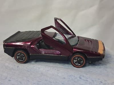 Hot Wheels REDLINE 1969 Carabo Magenta Diecast Rare Vtg Lifting Doors 🔥🛞 - Thumbnail 5