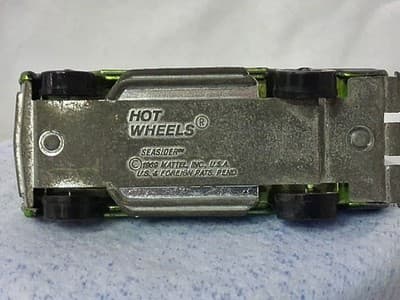 Vtg Hot Wheels Redline Seasider 1969 No Boat Shiny Green Rare Car🛞 - Thumbnail 12