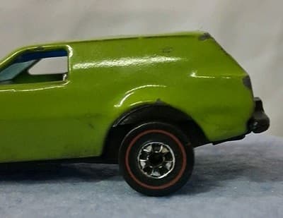 Vintage Hot Wheels REDLINE Tires Green Poison Pinto Hong Kong 1975 - Thumbnail 2