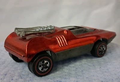 1/64 SCALE HOT WHEELS VINTAGE LOOSE REDLINE RED PEEPING BOMB 🚗 - Thumbnail 2