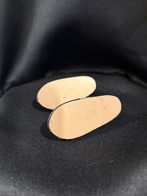 Doll Clothes 18" Shoes Fits American Girl Dolls Black Slips With Bow - Thumbnail 3