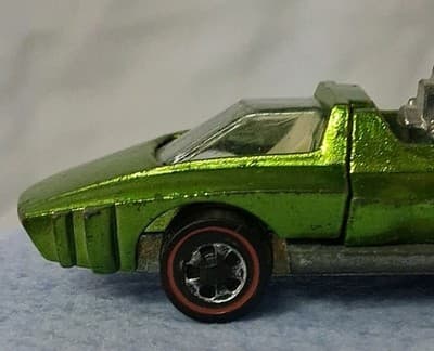 Redline Hotwheels Light Apple Green 1969 Hairy Hauler White Interior - Thumbnail 3