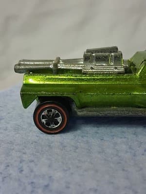 Redline Hotwheels Light Apple Green 1969 Hairy Hauler White Interior - Thumbnail 7