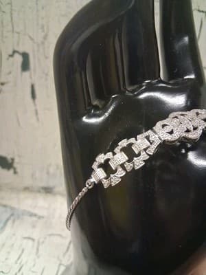 Ross-Simons 0.25 ct. t.w. Diamond Openwork Bolo Bracelet in Sterling Silver Exc - Thumbnail 3