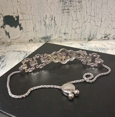 Ross-Simons 0.25 ct. t.w. Diamond Openwork Bolo Bracelet in Sterling Silver Exc - Thumbnail 7