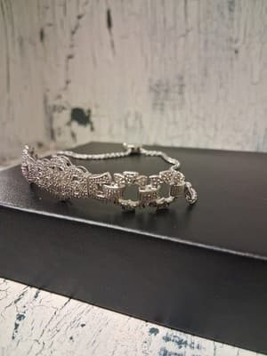 Ross-Simons 0.25 ct. t.w. Diamond Openwork Bolo Bracelet in Sterling Silver Exc - Thumbnail 5