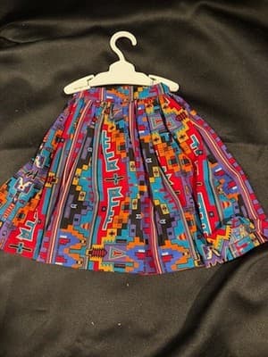 Colorful Handmade Designer Outfit For 18" American Girl Doll Dress - Thumbnail 3