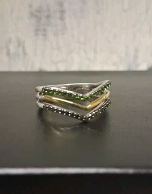 Star Wars Light x Dark Women's Ring 925 10k Sterling Silver - Thumbnail 6