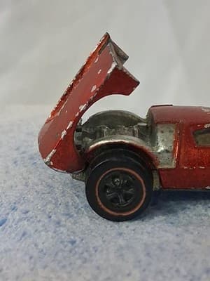 1968 Hot Wheels Red Line Turbofire Spectraflame Red USA Made Mattel - Thumbnail 6