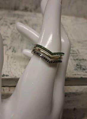 Star Wars Light x Dark Women's Ring 925 10k Sterling Silver - Thumbnail 4