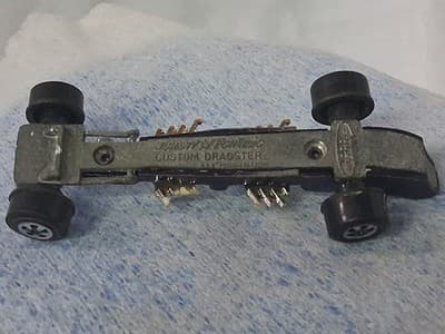 Johnny Lightning Custom Dragster Metalic Purple Redline - Thumbnail 4