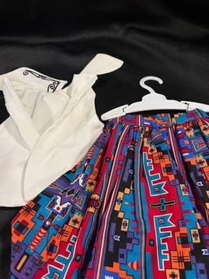 Colorful Handmade Designer Outfit For 18" American Girl Doll Dress - Thumbnail 4