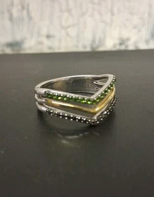 Star Wars Light x Dark Women's Ring 925 10k Sterling Silver - Thumbnail 8