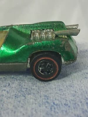 ORIGINAL OWNER HOT WHEELS REDLINE 1969 GREEN MANTIS - Thumbnail 6
